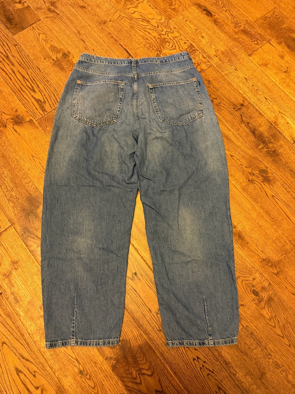 Pilcro The Breaker Blue Flare & Wide Leg barrel Jeans 31 great condition - Picture 4 of 4
